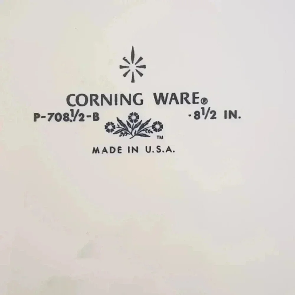 Vintage Corning Ware Dish Bowl Avocado Green P-708.5 B  8 1/2